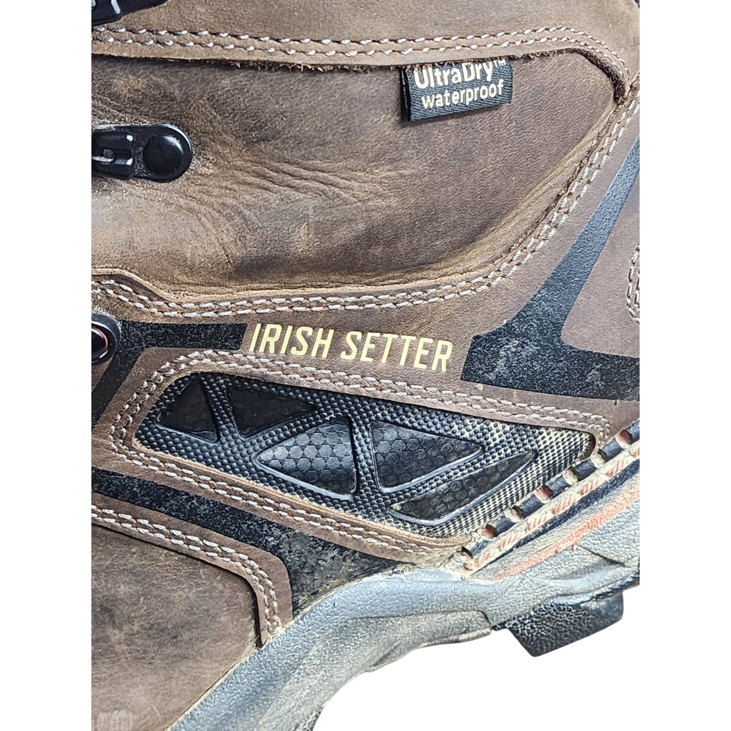Irish Setter Boots Men 11.5 Work UltraDry Waterproof 83628 Leather Safety Hiking
