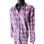 Duluth Trading Shirt Women XL Purple Plaid Button Front Long Sleeve Western Top
