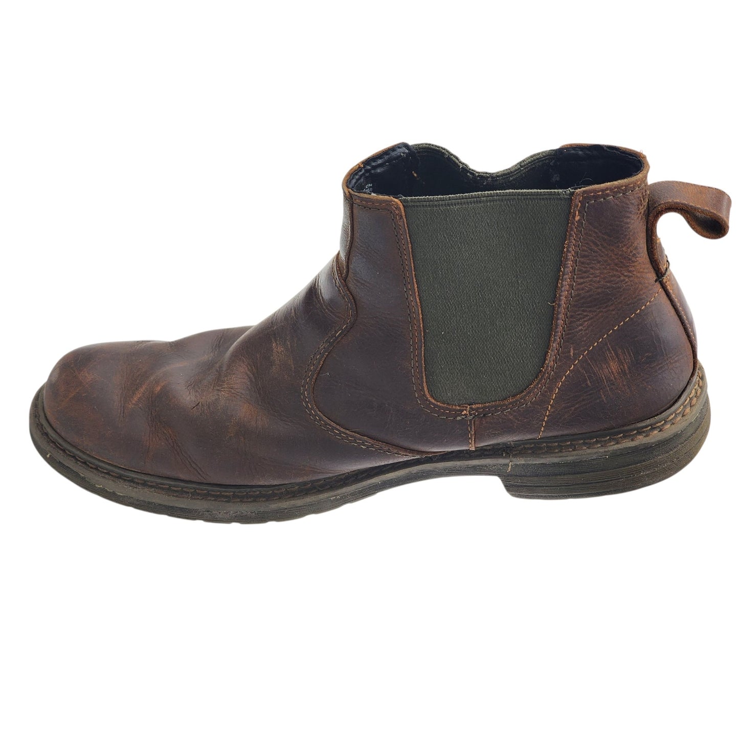 Timberland Shoes Men 12 Chelsea Boots Leather Slip On Ankle Pull On Rugged 9745A