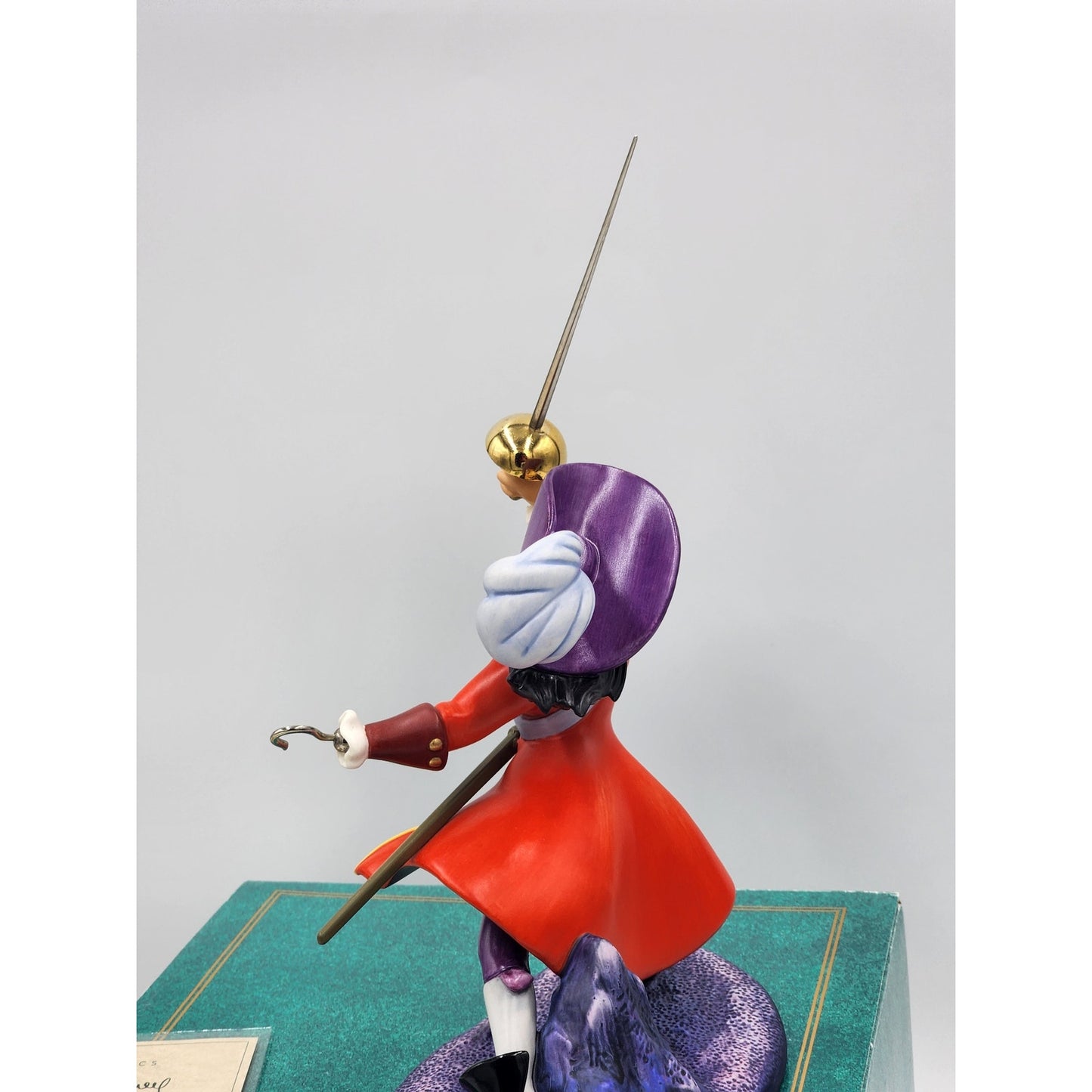 WDCC Captain Hook Peter Pan I've Got You This Time Figurine COA Box Disney