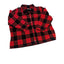 Denim & Co Sherpa Lined Buffalo Plaid Fleece Jacket Women 4X Red Black Button Up