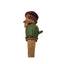 Vintage ANRI Italian Hand Carved Wooden Bottle Stopper Movable Folk Art Barware