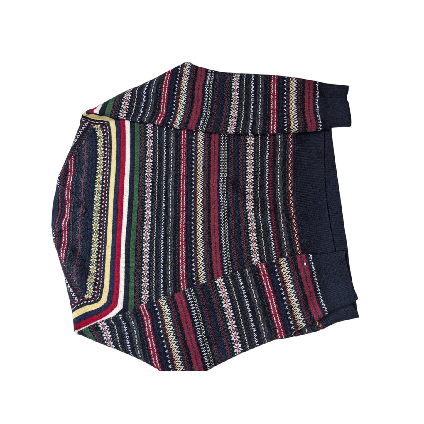 Tommy Hilfiger Sweater XL Fair Isle Nordic Style Crewneck Grandpa Knit Pullover