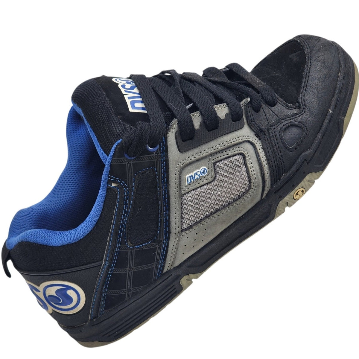 DVS Comanche Mens 10 Black Gray Blue Skate Shoes Y2K Chunky Streetwear DVF000029