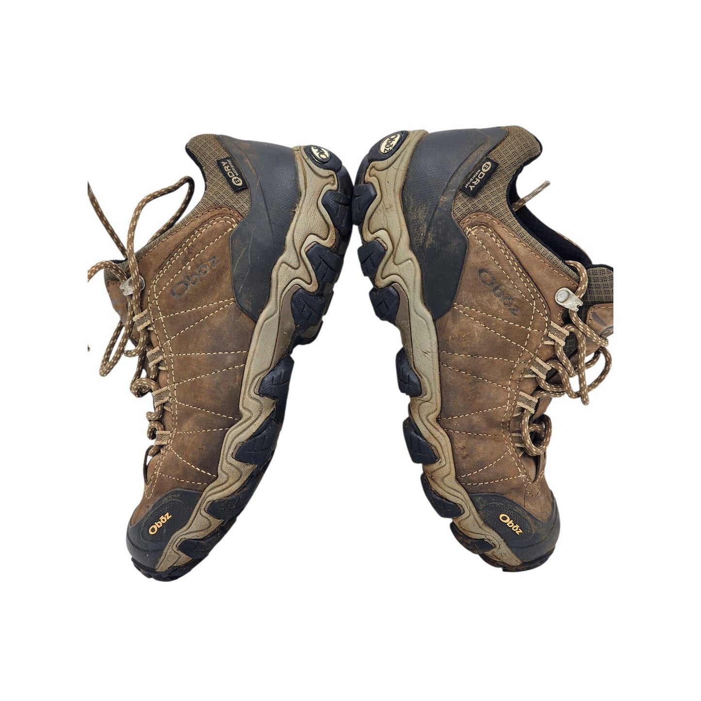 Oboz Shoes Womens 9 Waterproof Hiking Trail Low Leather Brown Trekking Outdoors