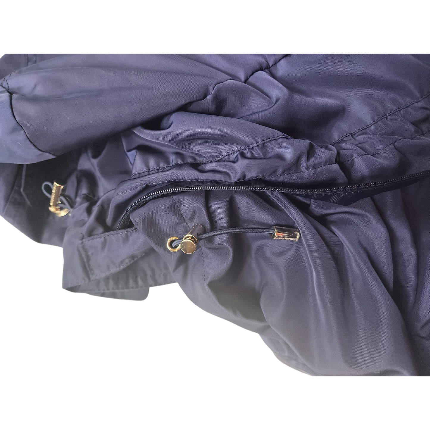 Michael Kors Hooded Anorak Jacket Womens Small Drawstring Light Windbreaker Rain