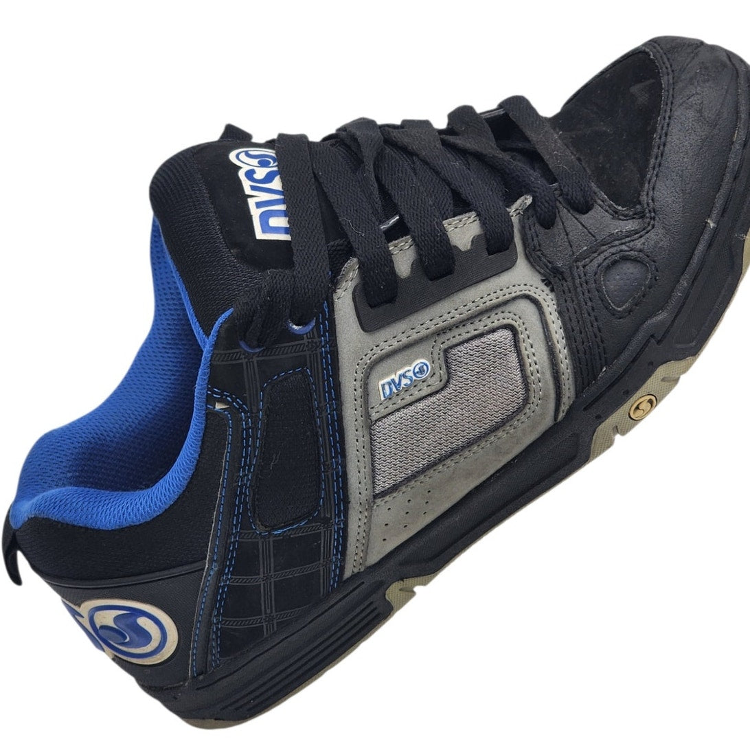 DVS Comanche Mens 10 Black Gray Blue Skate Shoes Y2K Chunky Streetwear DVF000029