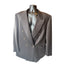 Cedrics Le Baron Blazer 48L Wool Double Breasted Gray Sport Coat Jacket Vintage