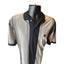 GFC Polo Shirt Mens XL Striped Crest Logo Short Sleeve Casual Golf Preppy 90s