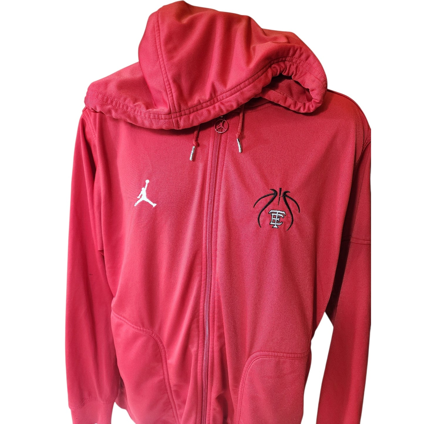 Nike Jordan Hoodie Mens Large Zip Basketball Logo Sweatshirt Athletic Jumpman