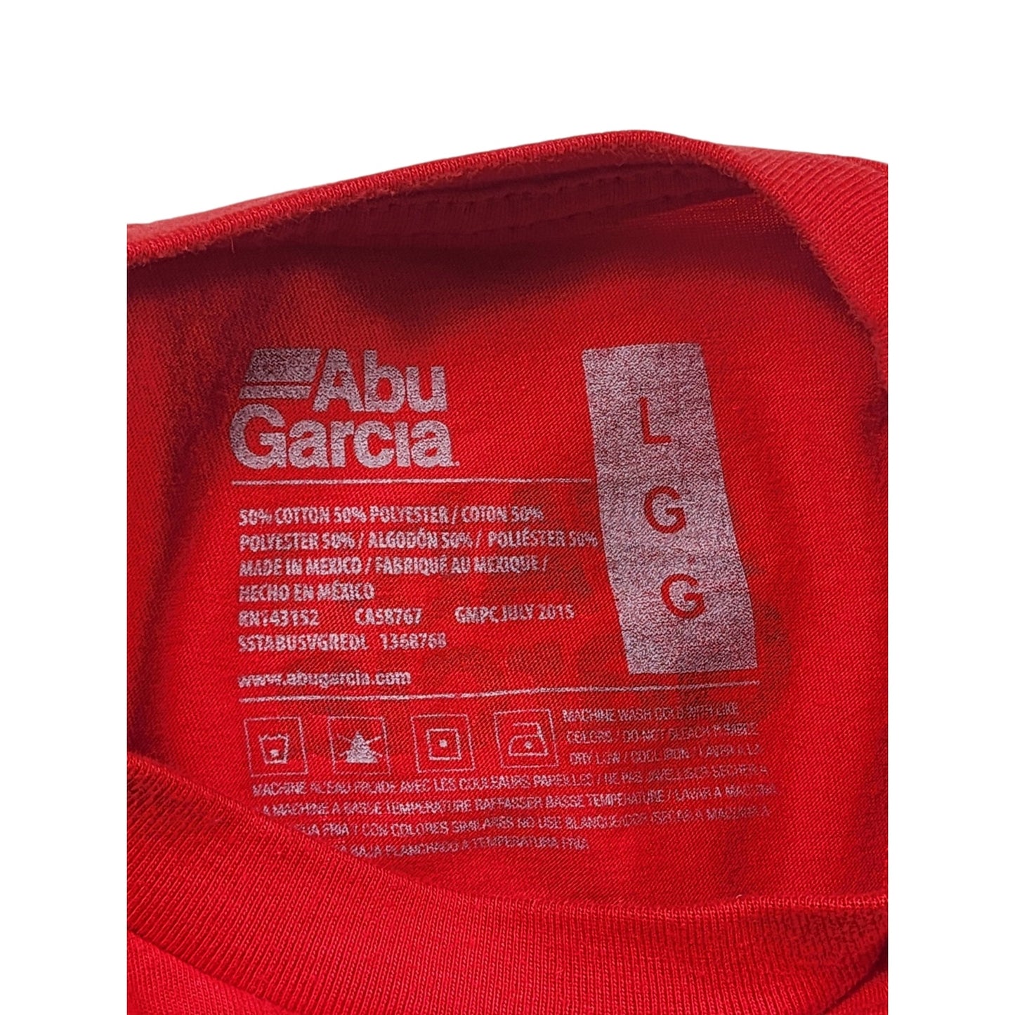Abu Garcia Logo T Shirt Mens Large Fishing Sportswear Graphic Tee Short Sleeve