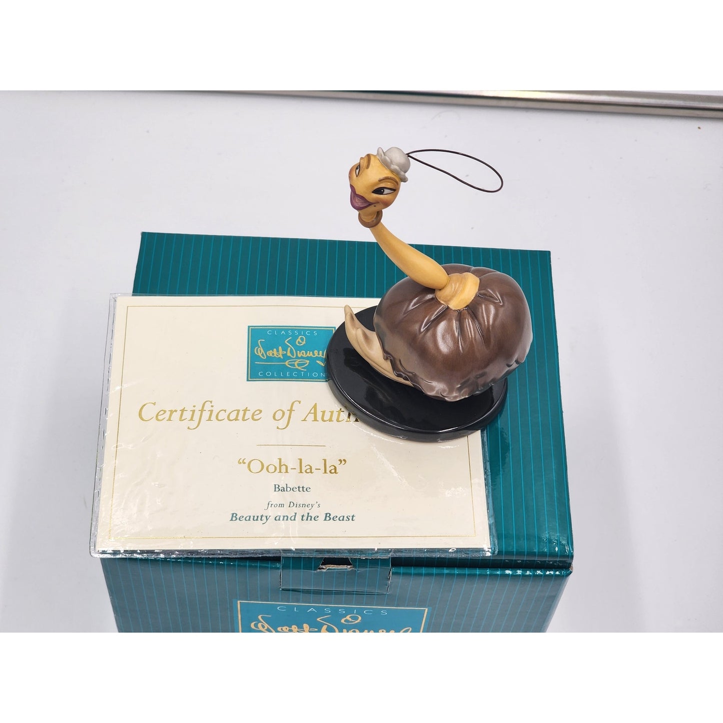 WDCC Babette from Beauty and the Beast Figurine Ooh-la-la Disney Box COA Retired