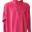 IZOD Sweatshirt Men Large Red Quarter Zip Pullover Casual Preppy Long Sleeve Y2K