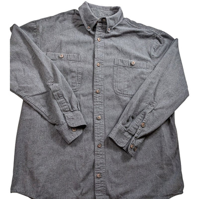 Duluth Trading Flannel Shirt Men Rugged Workwear Lumberjack Free Swingin 89328