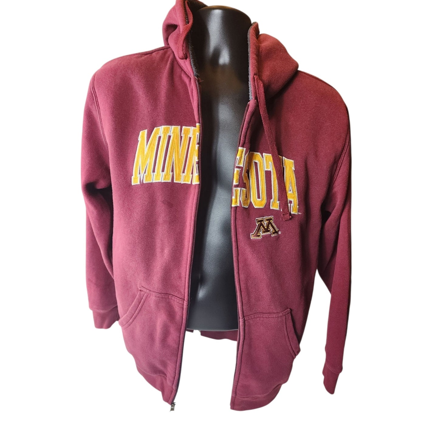 Pro Player Hoodie University Minnesota Golden Gophers Medium Sweatshirt Fleece