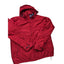 Chaps Jacket Mens Large Red Hooded Full Zip Fleece Lined Windbreaker Coat Hiking
