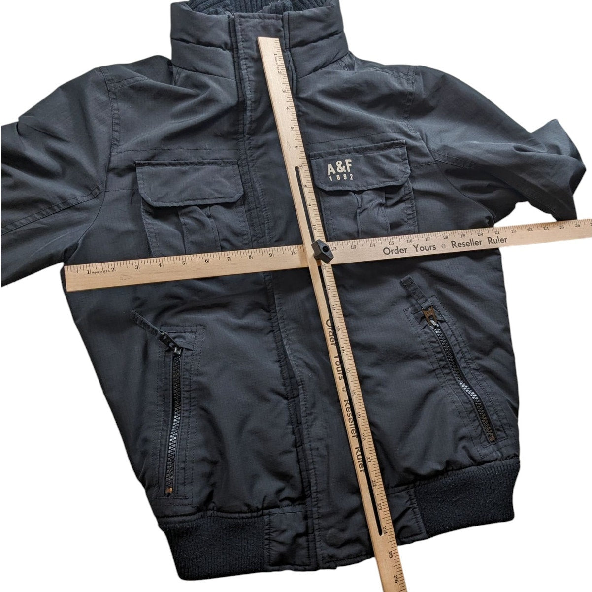 Abercrombie Fitch Bomber Jacket Womens Medium All Season Weather Warrior Coat