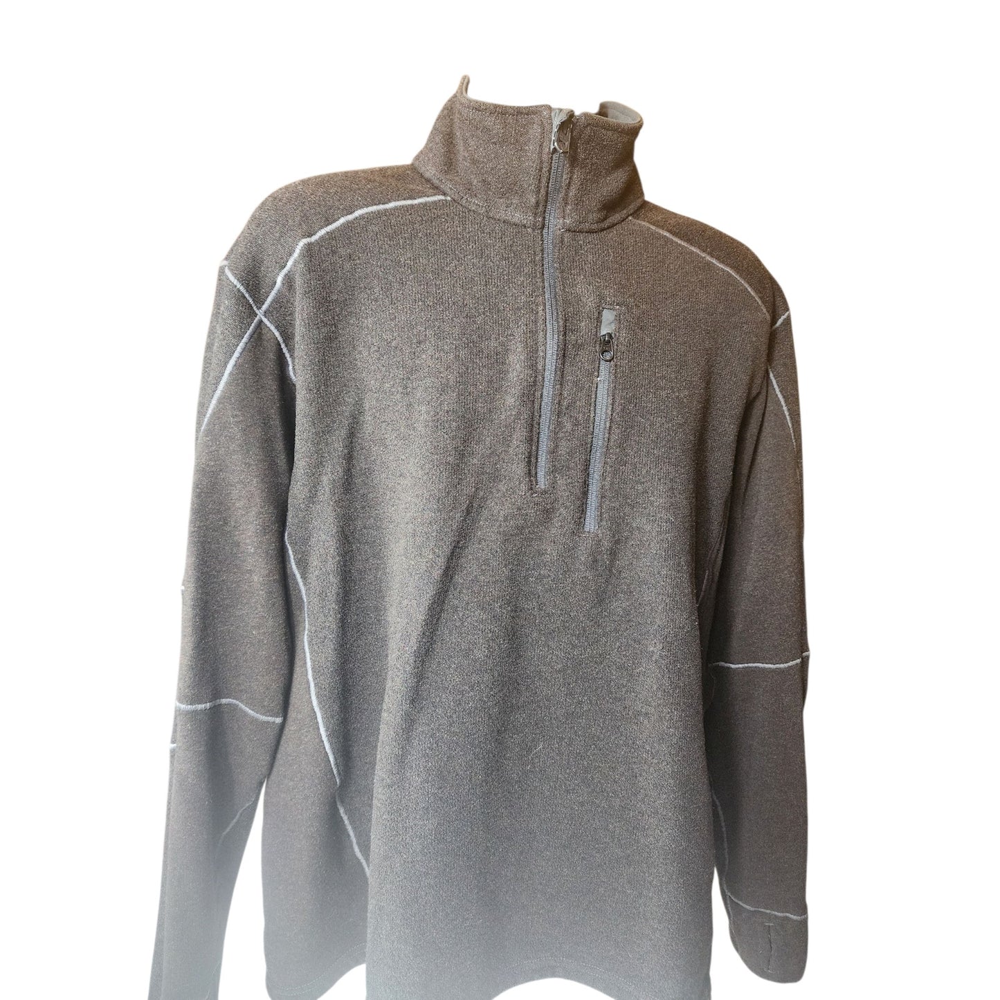 KUHL Sweater Mens XXL Fleece Zip Pullover Hiking Long Sleeve Born In Mountains