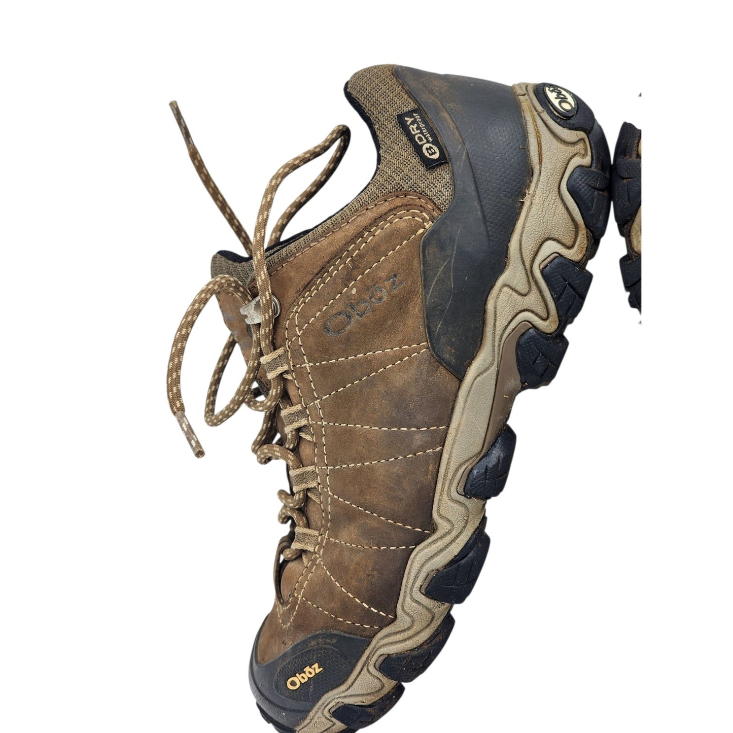 Oboz Shoes Womens 9 Waterproof Hiking Trail Low Leather Brown Trekking Outdoors