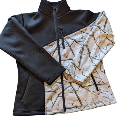 Legacy Huntress Jacket Women XL Camo Softshell Hunting Fleece Zip Up Windbreaker