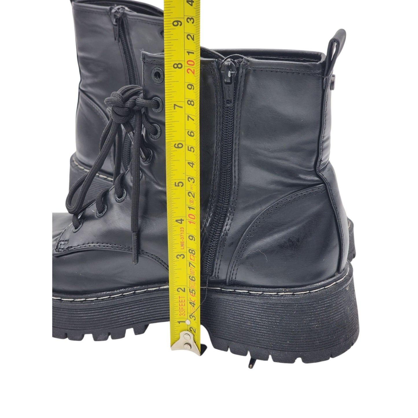 Madden NYC Boots Womens 10 Combat Platform Chunky Zipper Lug Sole Goth Grunge