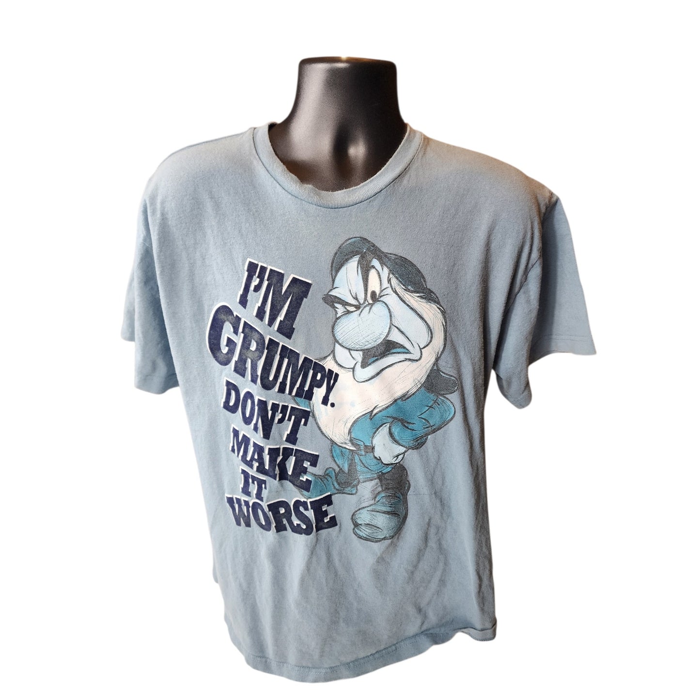 Disney Grumpy T Shirt Mens Large Womens XL Tee Funny Grumpy Don’t Make It Worse
