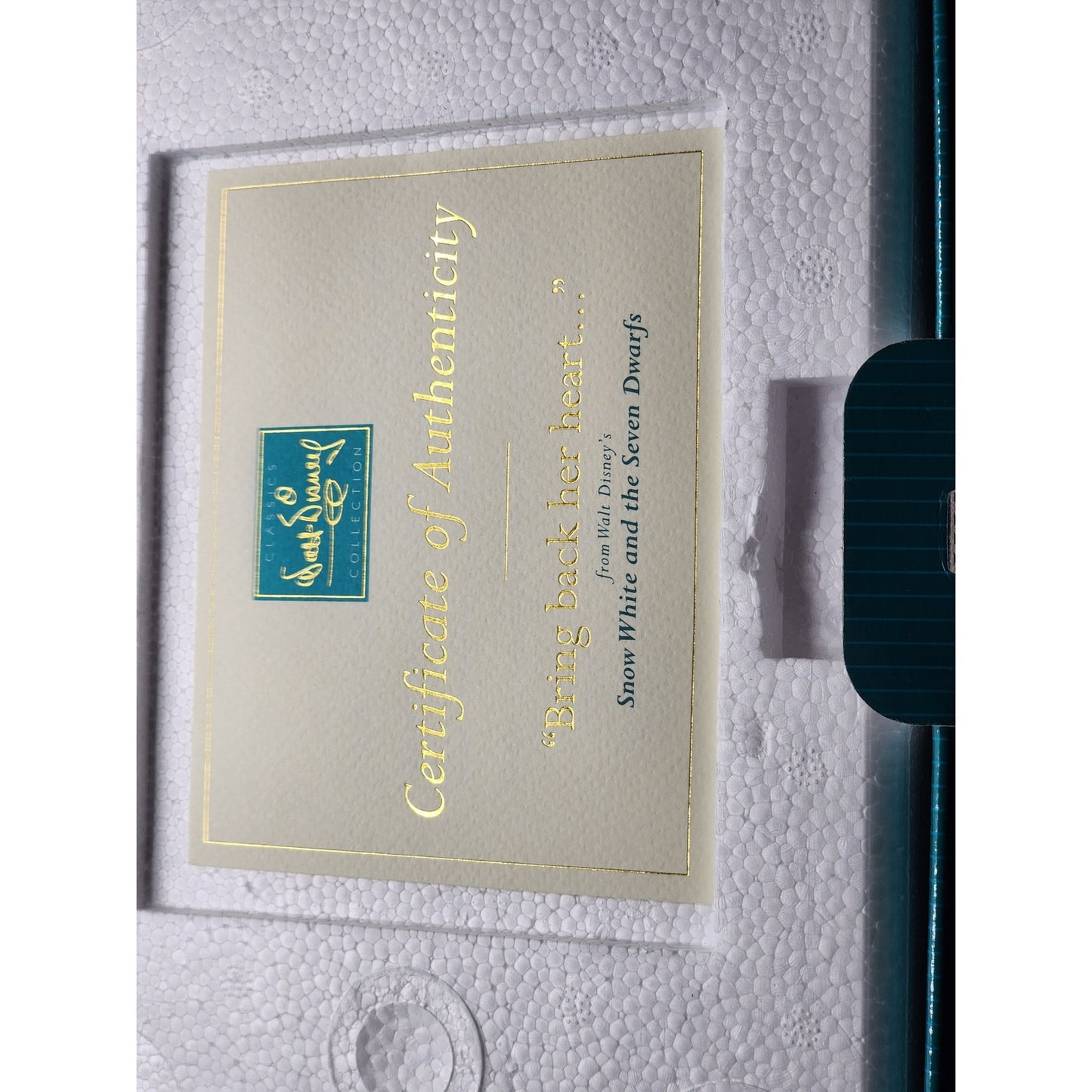 WDCC Snow White Evil Queen Bring Back Her Heart Figurine 90s Villains COA Box