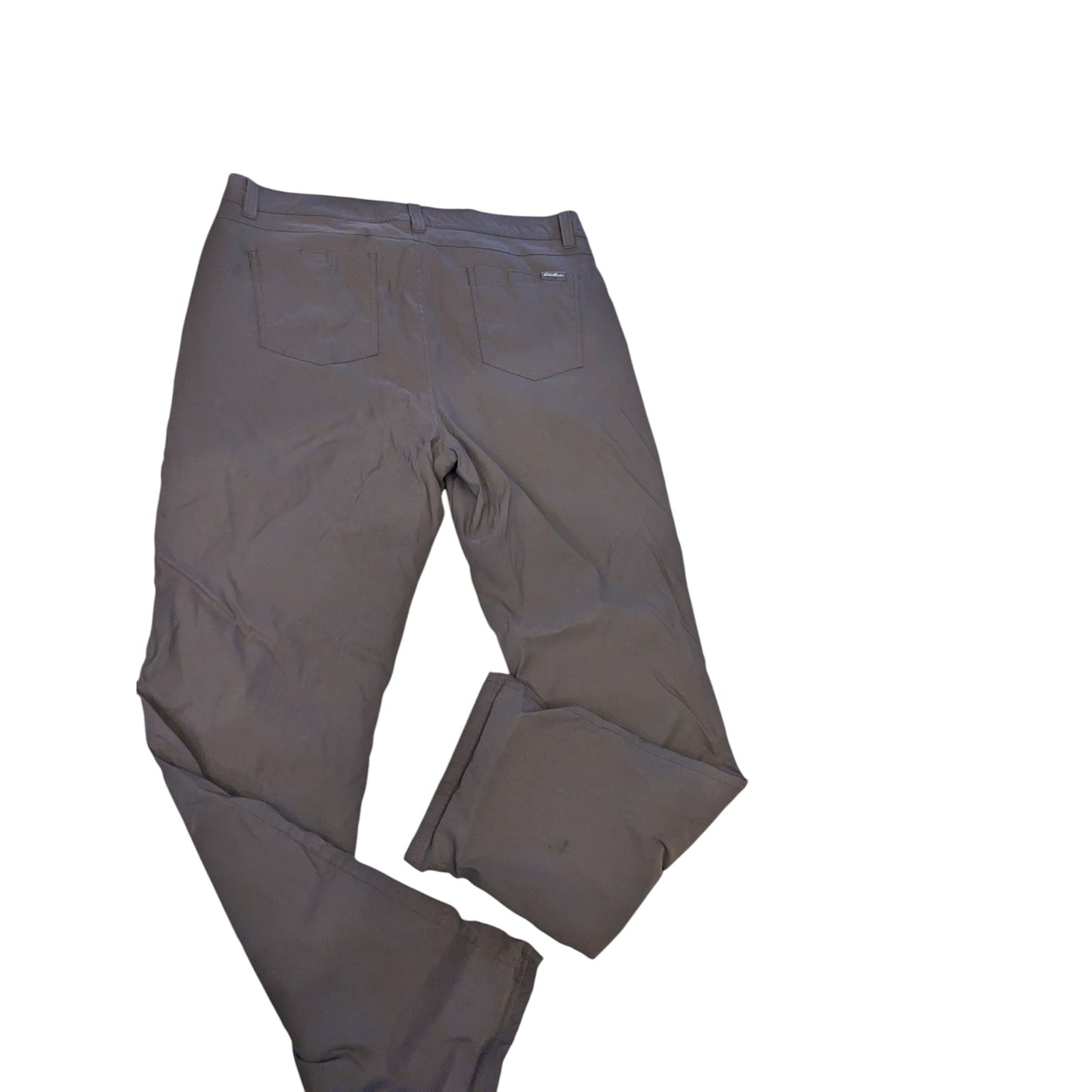 Eddie Bauer Pants Mens 38x34 Gray Lined Nylon Warm Outdoor Hiking Fleece Lining
