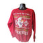 Disney Frozen Christmas Sweatshirt XL Red Ugly Sweater Holiday Graphic Pullover