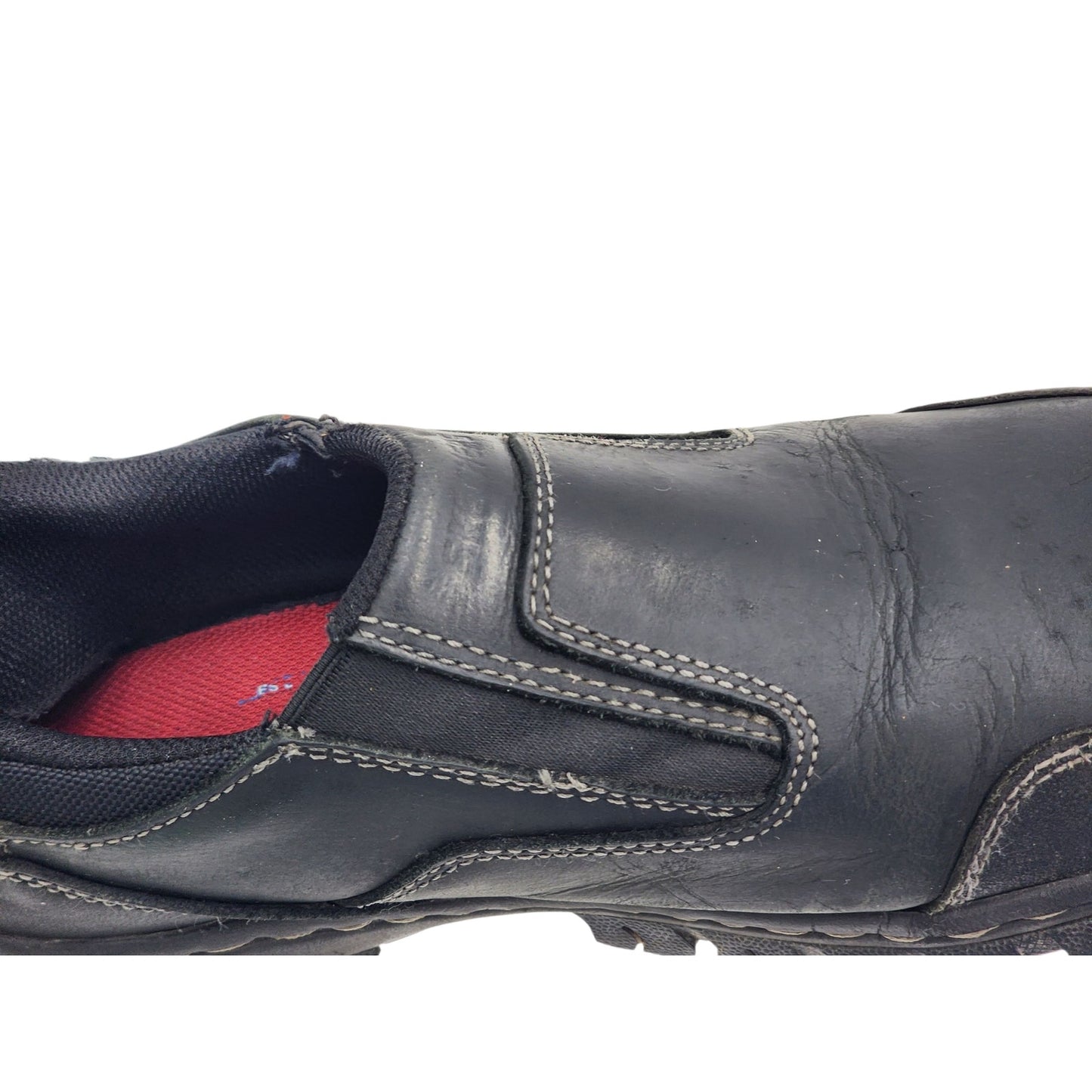 Skechers Shoes Men 10.5 Work Leather Slip On Safety Toe ASTM EH Industrial 77066