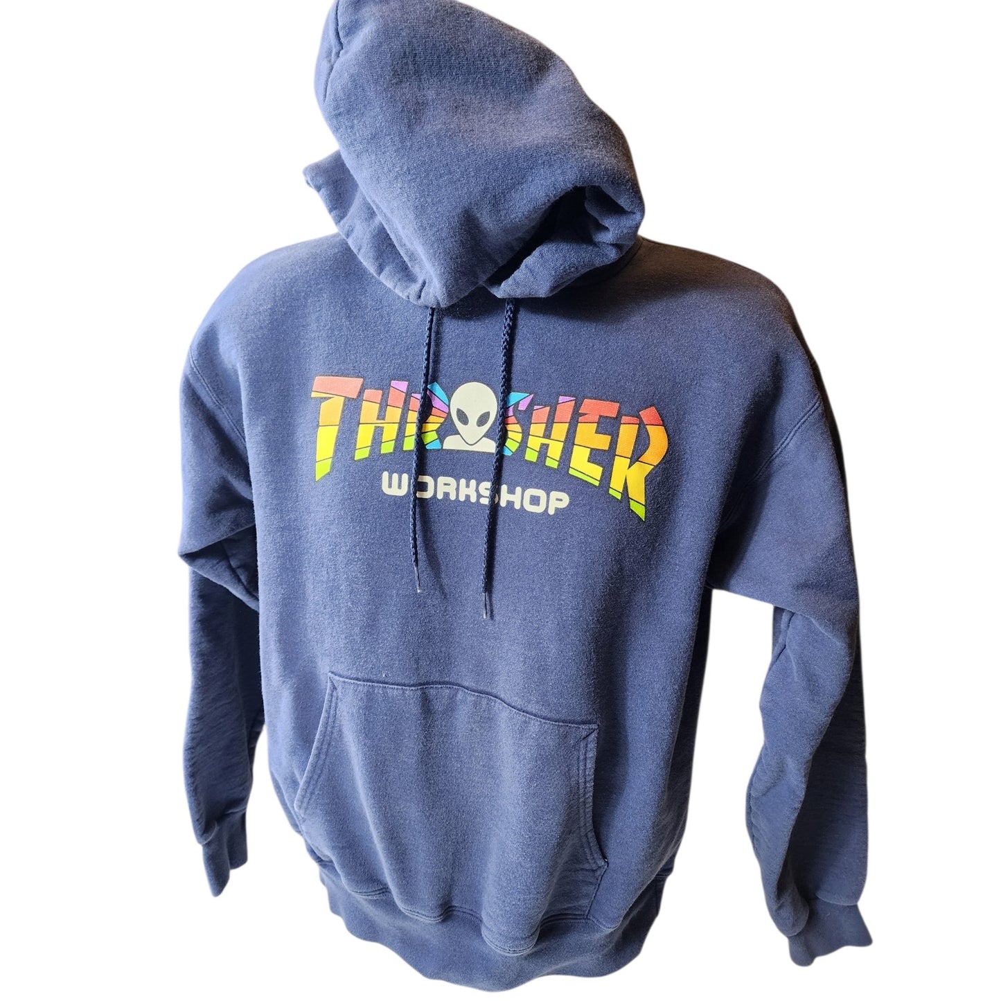 Thrasher Workshop Hoodie Alien Graphic Pullover Small Skate Street Sweatshirt