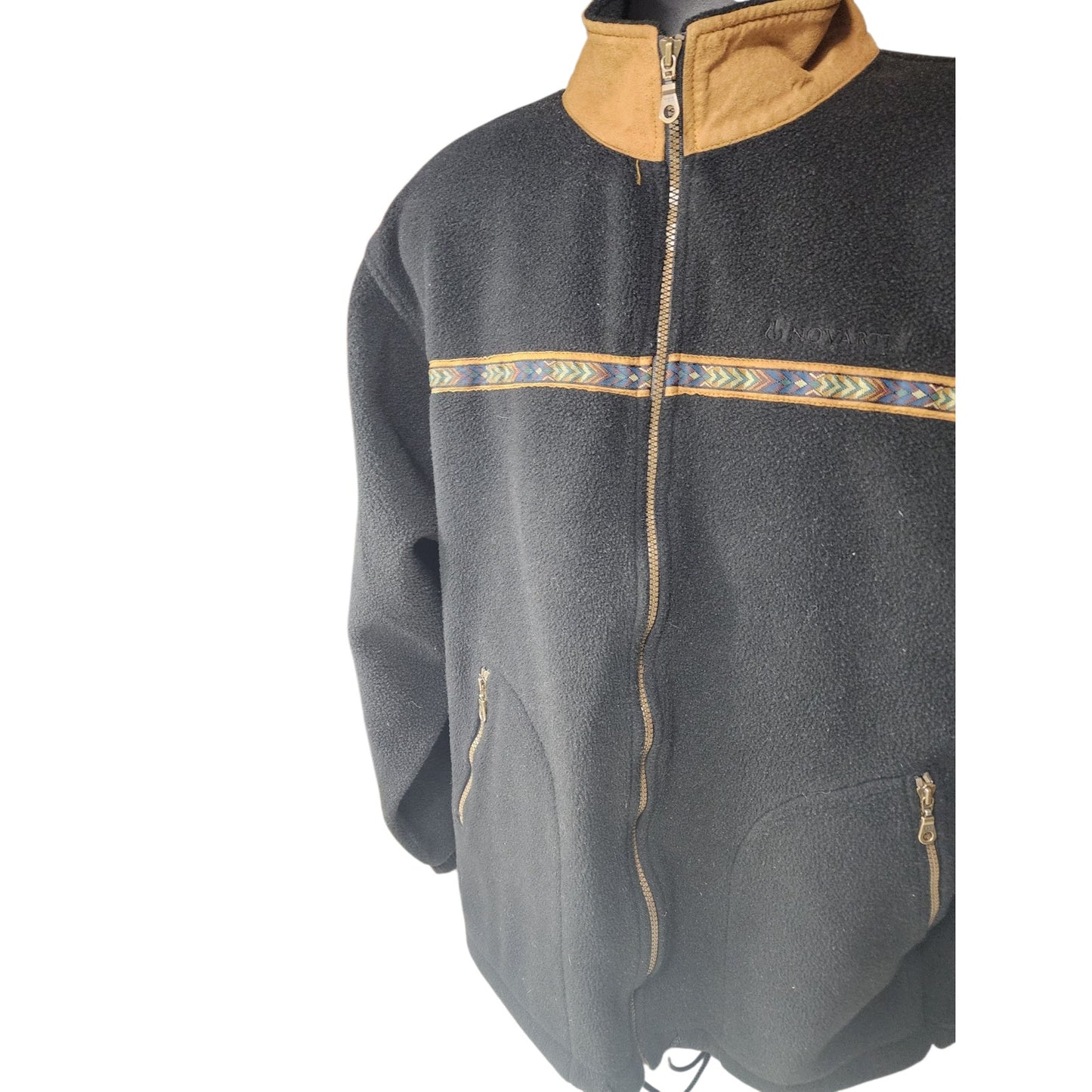 Vintage Sun Cruz Fleece Jacket XL Southwestern Style Tribal Aztec Canada Western