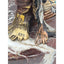Christopher Pardell Bronze Sculpture Bears Heart Indian Coupe Feather Mixed Media Signed 24"