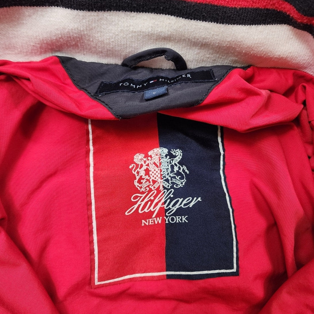 Tommy Hilfiger Jacket Men Medium Women Large Bomber Wind Retro Crest Vintage Y2K