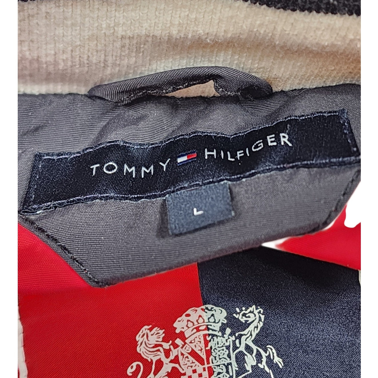 Tommy Hilfiger Jacket Men Medium Women Large Bomber Wind Retro Crest Vintage Y2K