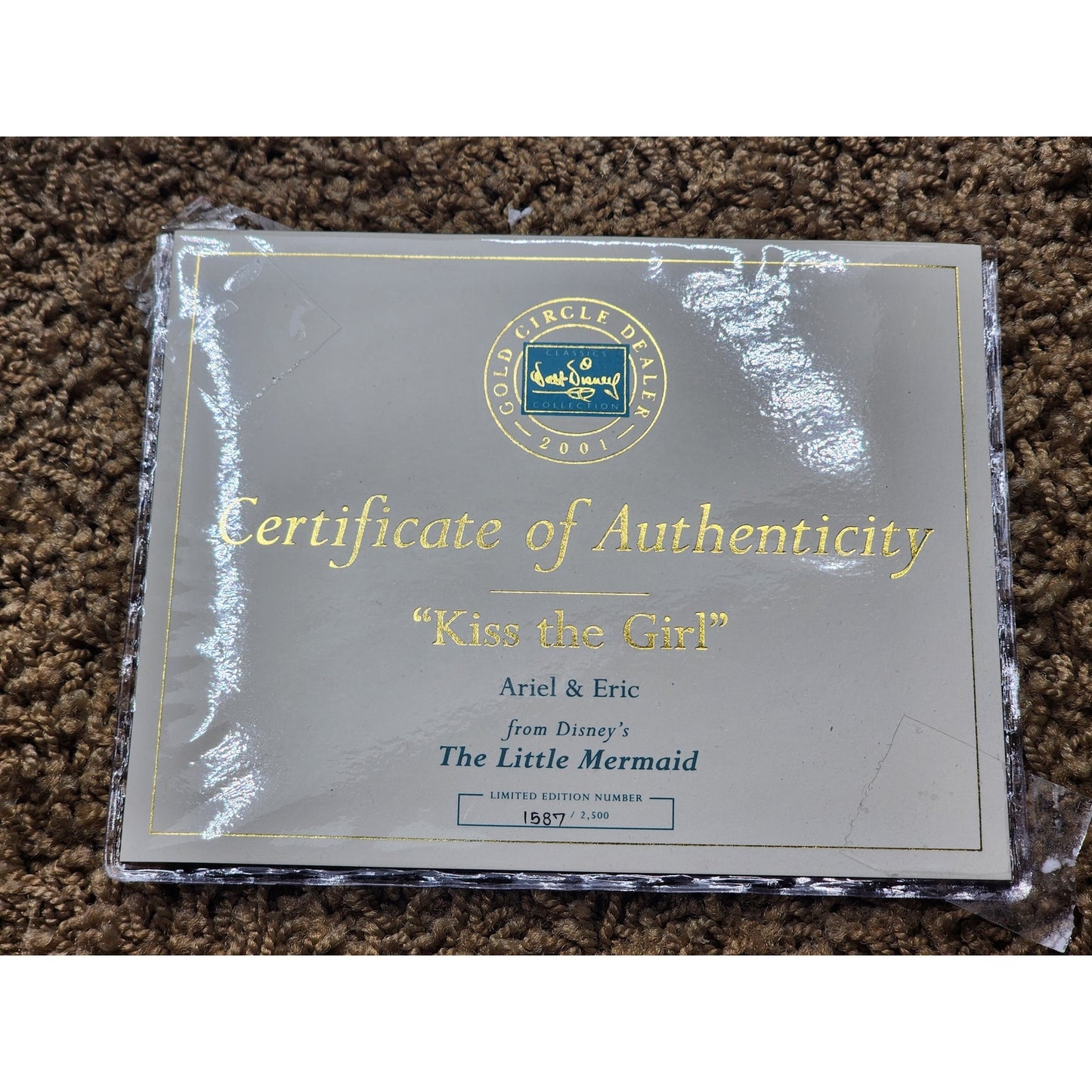 WDCC Little Mermaid Kiss the Girl Figurine Ariel Eric LE COA Box Vintage Disney