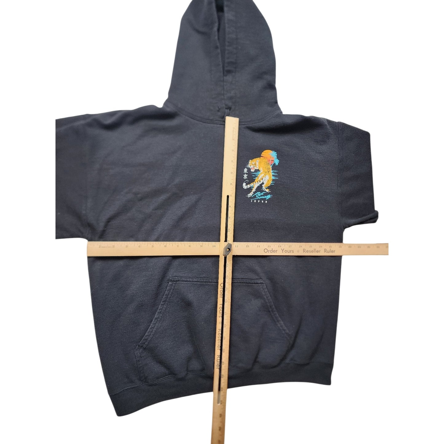 Riot Society Tiger Tokyo Hoodie Large Graphic Japan Streetwear Sunset Skater Y2K