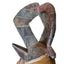 African Antelope Mask Hand Carved Wood Tribal Wall Art Rope Hanger Vintage 26"