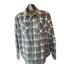Marks Spencer M&S Fleece Jacquard Check Overshirt 3XL Flannel Shirt Jacket Snap