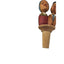 ANRI Italian HandCarved Wooden Bottle Stopper Couple Mechanical Folk Art Barware