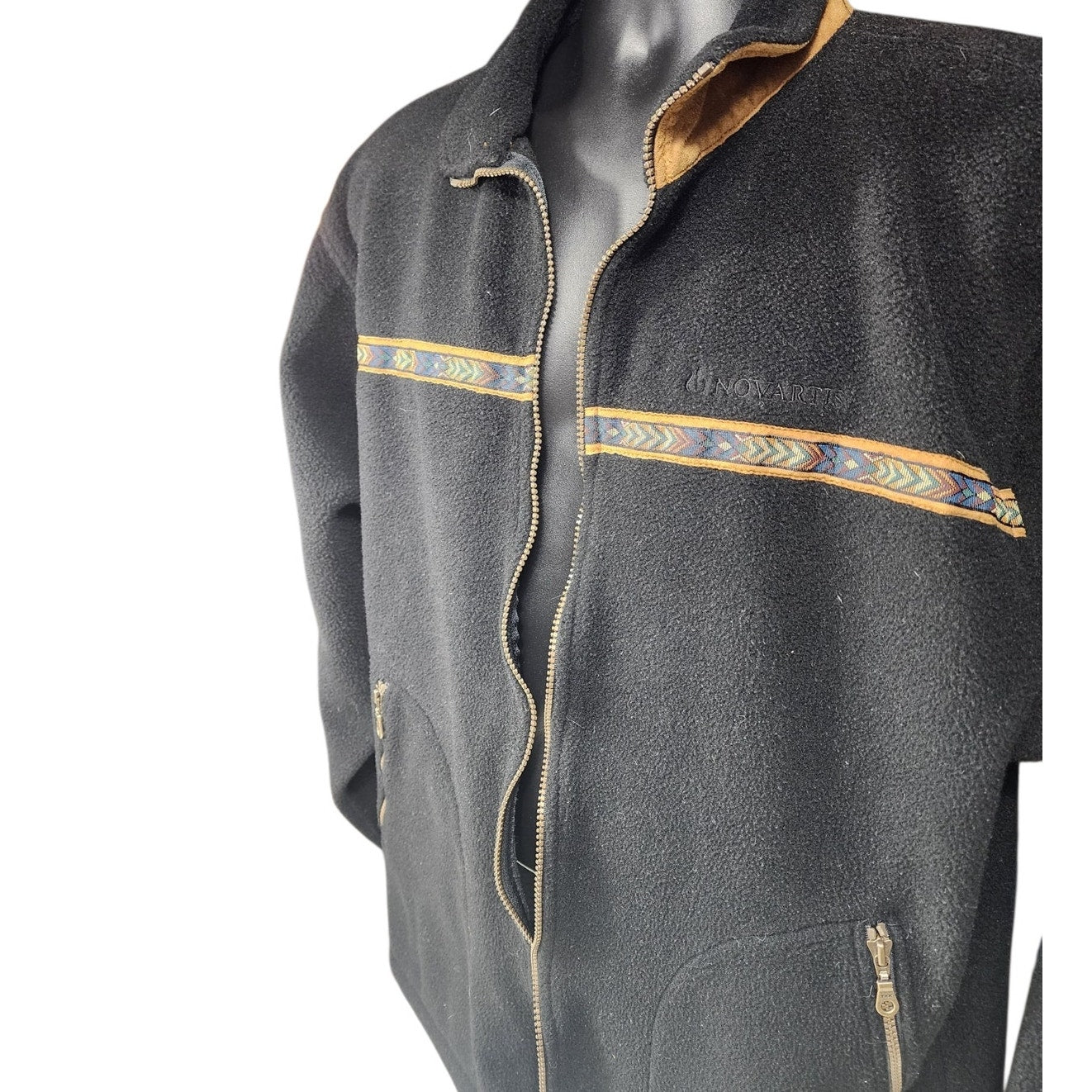 Vintage Sun Cruz Fleece Jacket XL Southwestern Style Tribal Aztec Canada Western