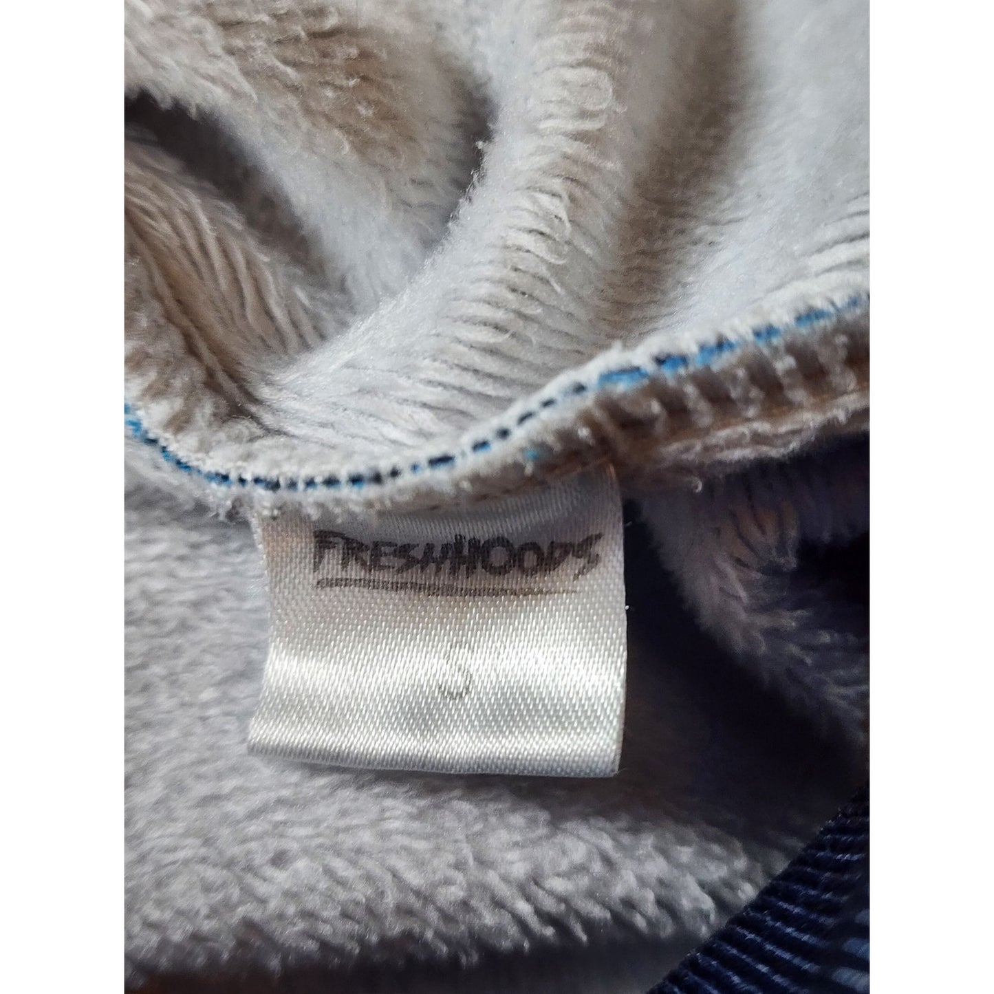 Fresh Hoods Hoodie Mens Medium Blue Purple Geometric Kangaroo Pocket Streetwear