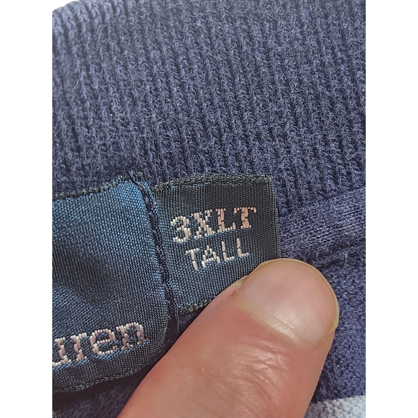 Polo Ralph Lauren Men 3XLT Tall Striped Polo Shirt Navy Cotton Short Sleeve