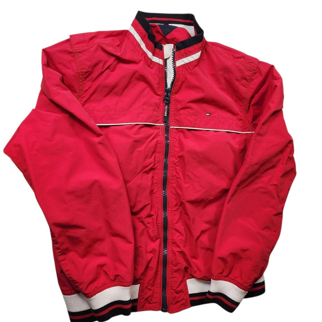 Tommy Hilfiger Jacket Men Medium Women Large Bomber Wind Retro Crest Vintage Y2K