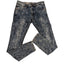 USTORM Jeans Mens Slim Fit 32x32 Blue Acid Wash Distressed Denim Retro Y2K Vibe