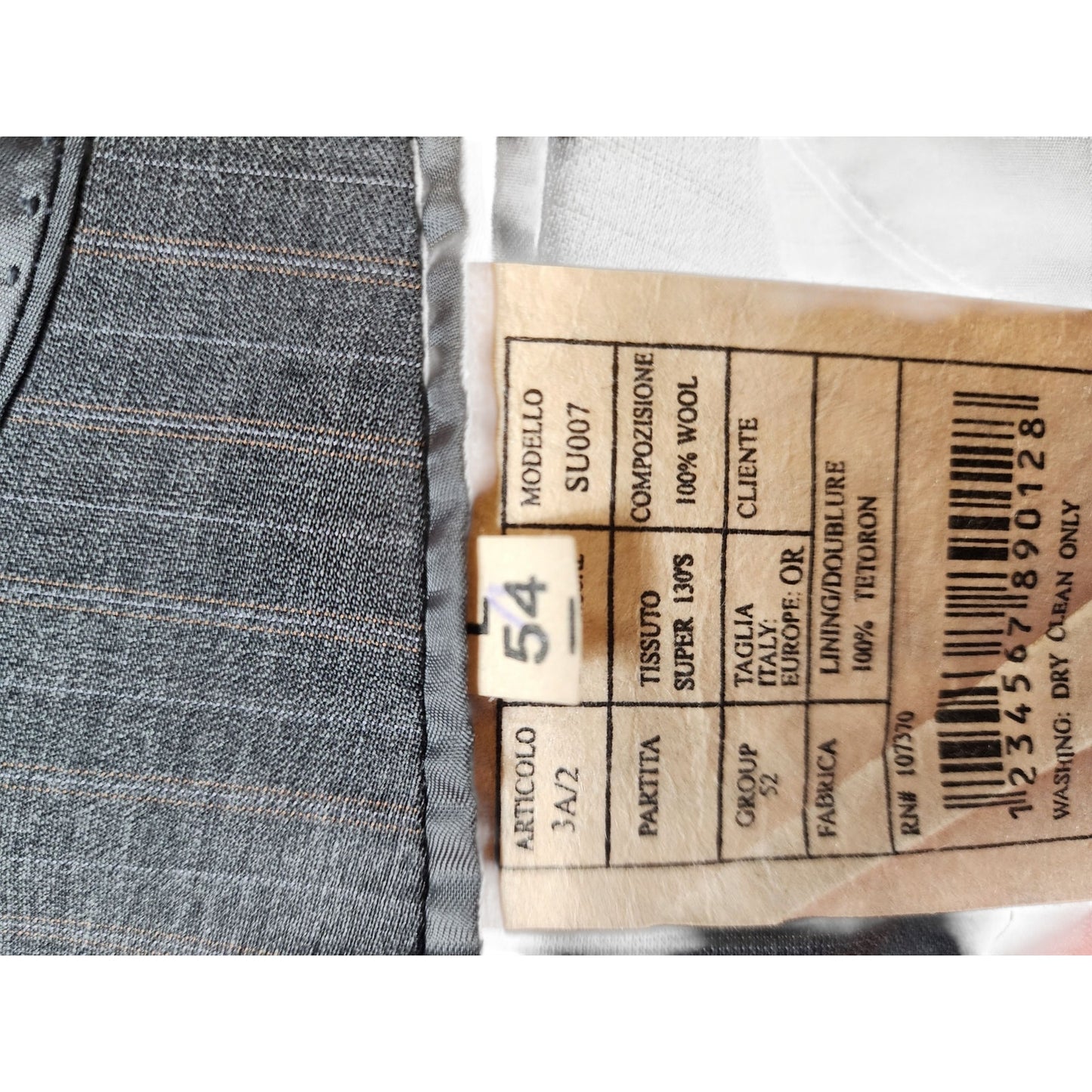 Firado Rome Italy Wool Suit Jacket 54L US Blazer Sport Coat Super 130s Italian