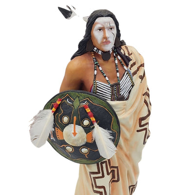 JD Challenger White Breast Southwest Style Figurine Westland Warrior Box 15106