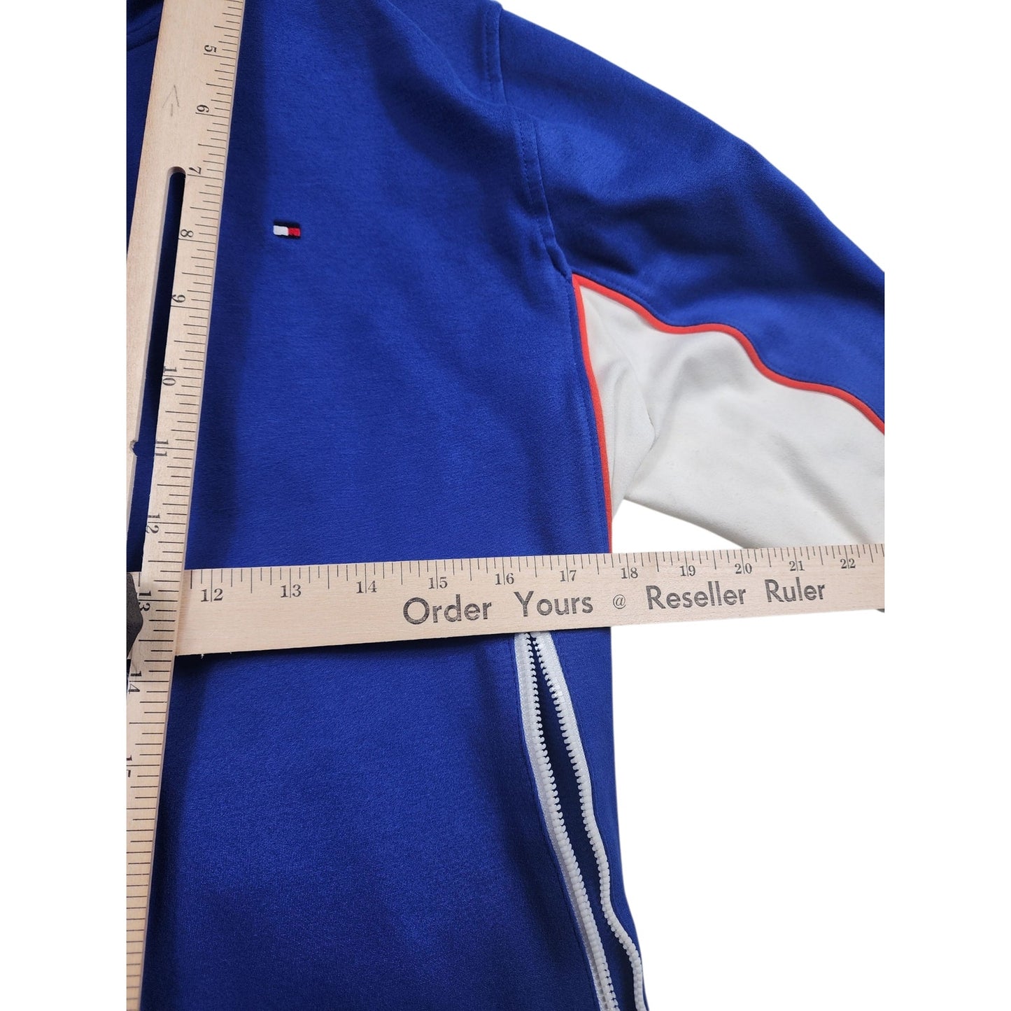 Tommy Hilfiger Men Small Womens Medium Full Zip Track Jacket Retro Athletic Logo