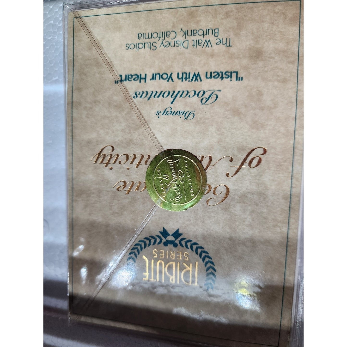 WDCC Pocahontas Tribute Listen With Your Heart Pre-Production Sample COA Box