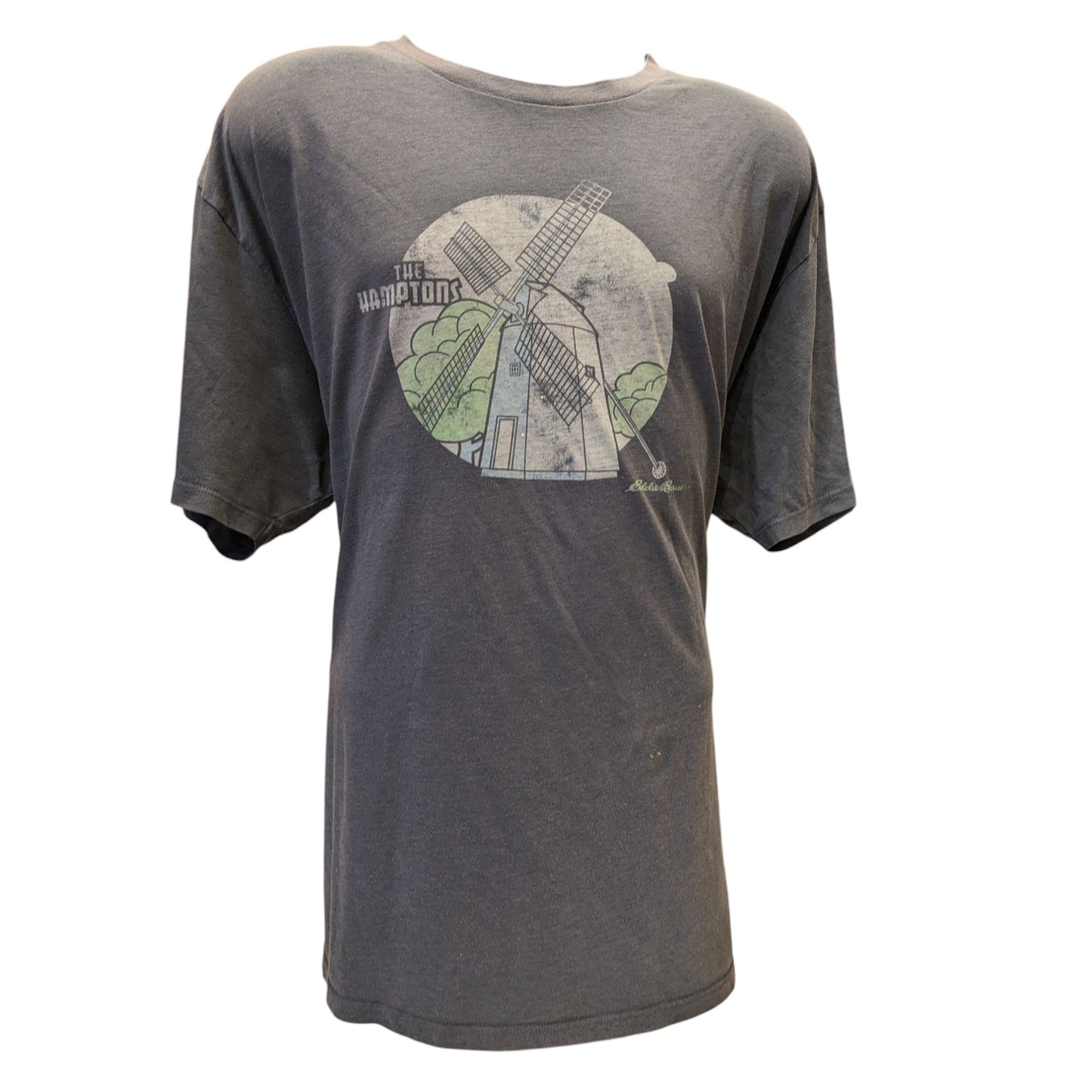 Eddie Bauer Graphic Tee Mens 2XL Hamptons Windmill T Shirt Vintage Classic Fit